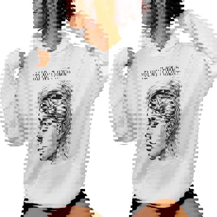 Cat Brain Girl Meme Graphic Women Hoodie