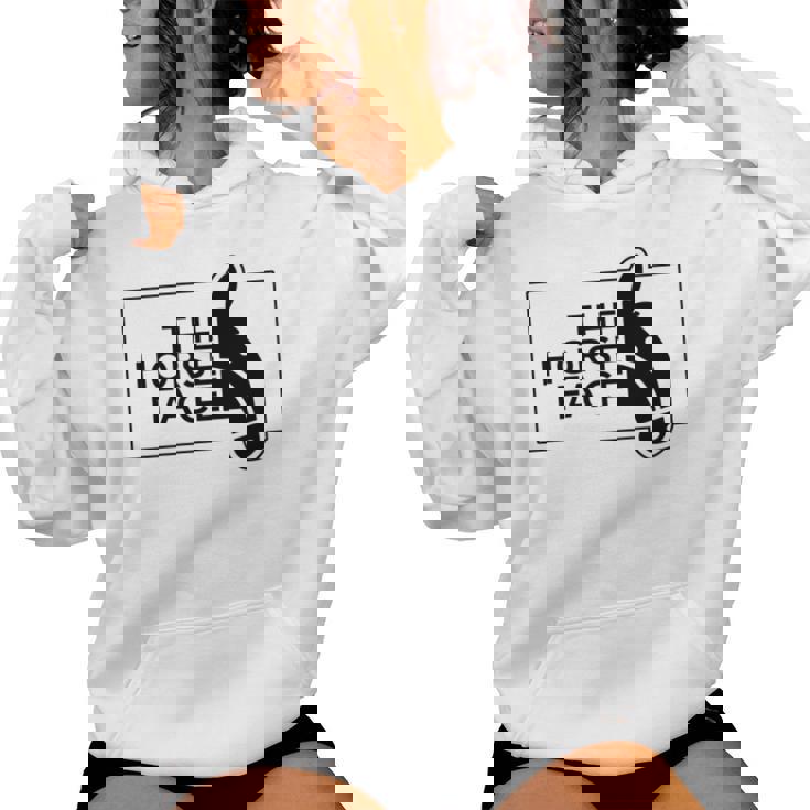 【バックプリント・背中側】ザ・ホース・フェイス The Horse Face 午年 馬 2026 パロディ 長袖tシャツ レディースパーカー