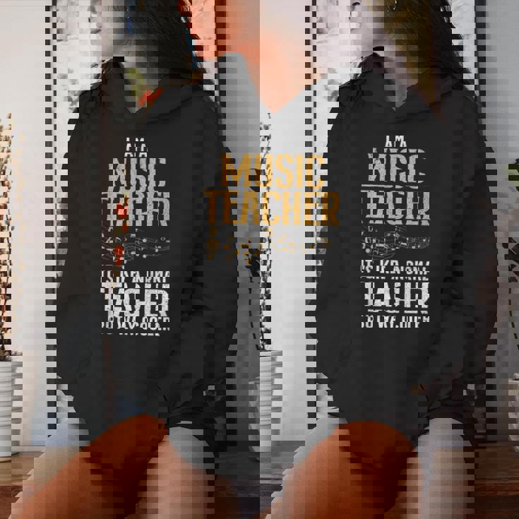Cool Music Teacher Art For Men Women School Orchestra Coach Women's Hoodie Gifts for Her Cool Music Teacher Art For Men Women School Orchestra Coach Women's Hoodie Gifts for Her