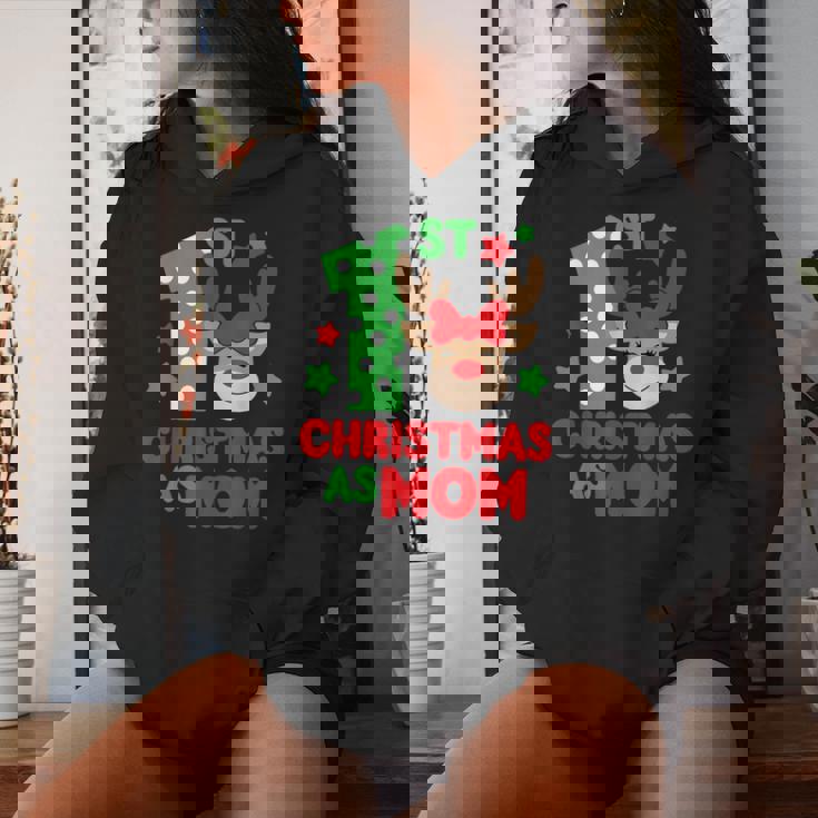 First Christmas As Mom Matching Family 1St Christmas Family Women Hoodie Gifts for Her
