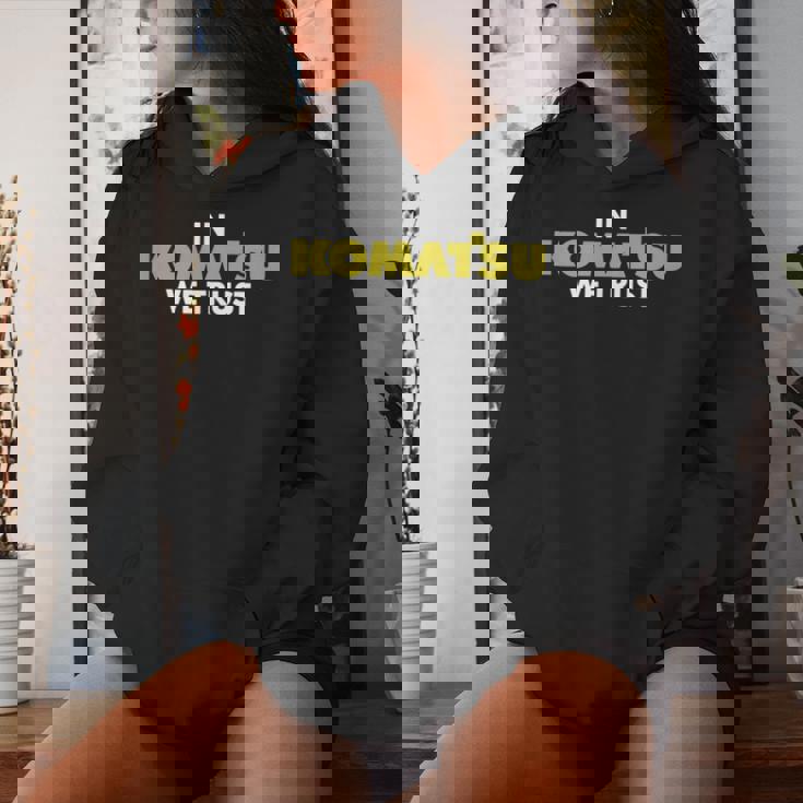 In Komatsu We Trust Dozer ブルドーザー キルドーザー トリビュート 長袖tシャツ レディースパーカー 彼女への贈り物