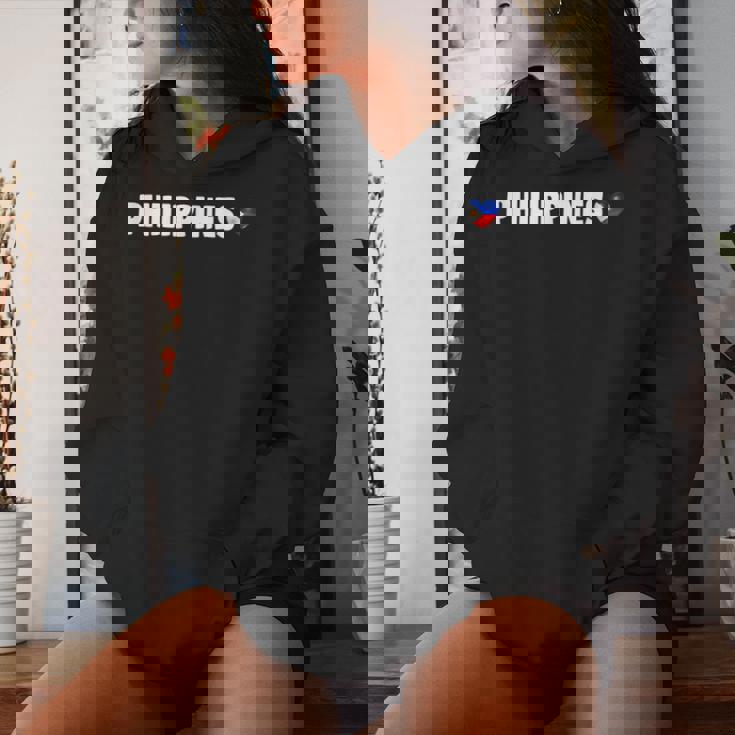 Philippines Flag Heart Pride Philippines Kid レディースパーカー 彼女への贈り物