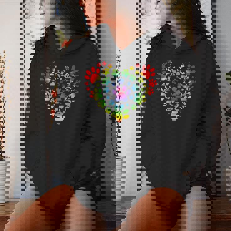 Rainbow Lgbt 猫愛好家 犬 恋人 猫 母 犬 パパ バレンタイン レディースパーカー 彼女への贈り物