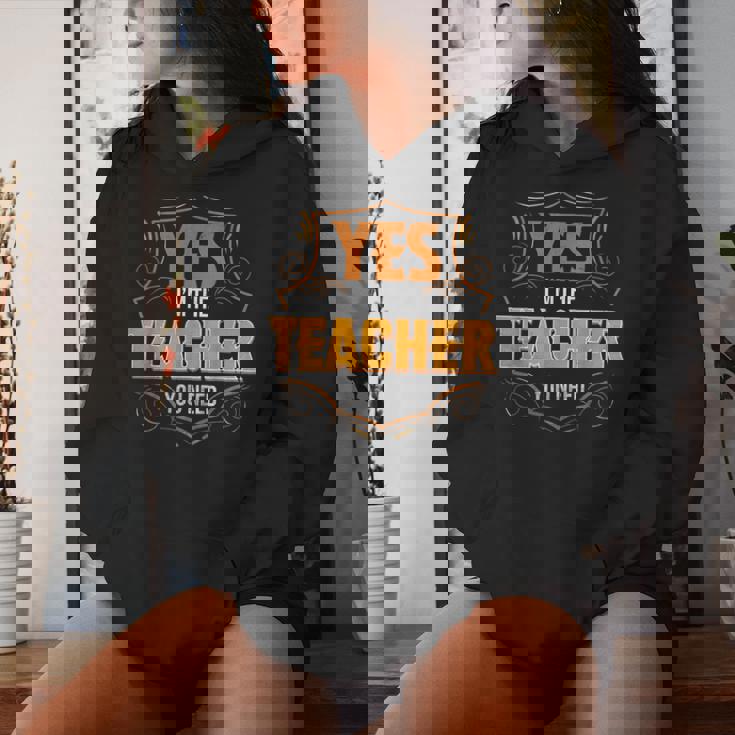 Retro Profession I'm The Teacher レディースパーカー 彼女への贈り物