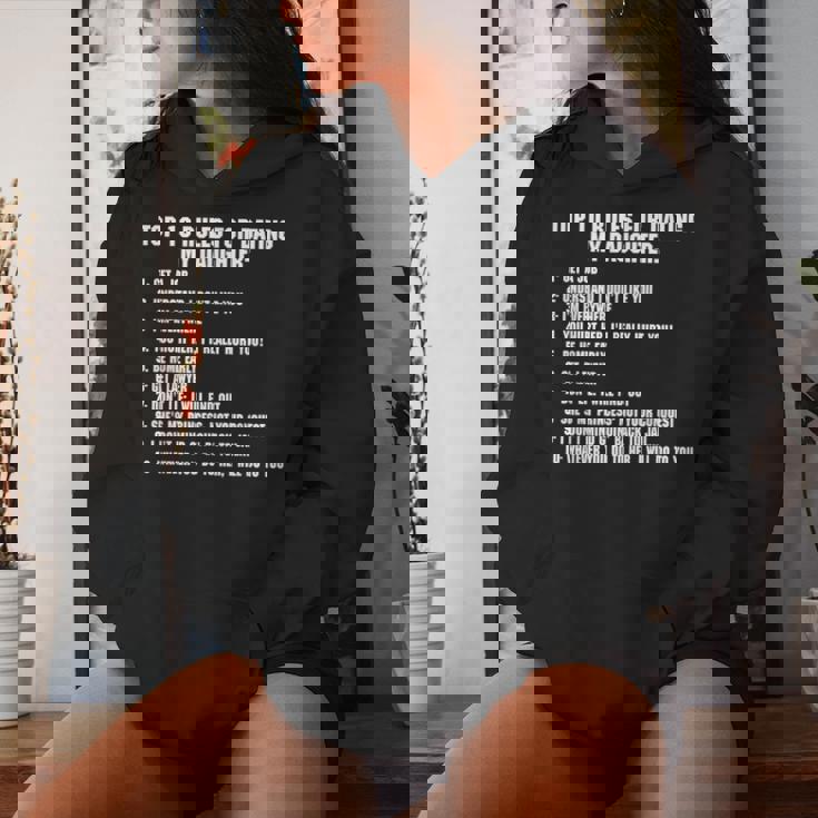 Rules For Dating My Daughter Dad ギフト レディースパーカー 彼女への贈り物