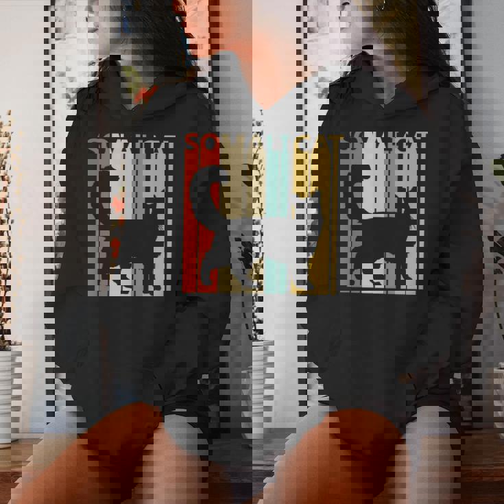 Somali -Omali ソマリ ネコ 長袖tシャツ レディースパーカー 彼女への贈り物