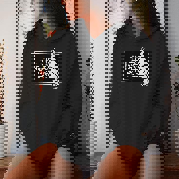 ザ・ホース・フェイス The Horse Face 午年 馬【十二支 干支】2026年 ブランド パロディ レディースパーカー 彼女への贈り物