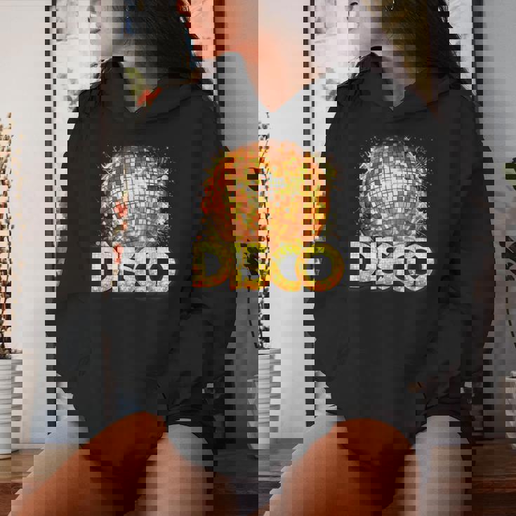 ディスコフィーバーコスチューム女性男性-ダンステーマパーティー用品 レディースパーカー 彼女への贈り物