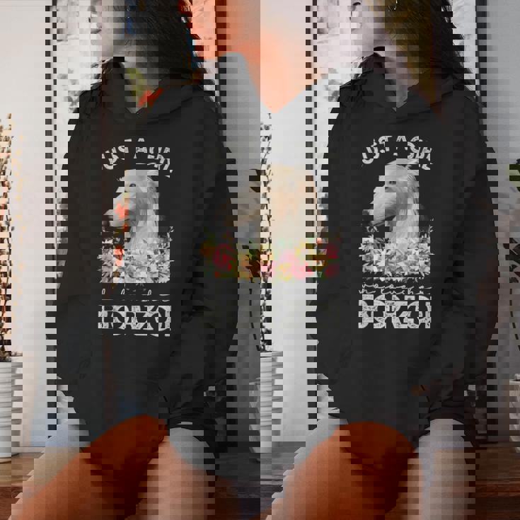 ボルゾイシャツ犬ギフト彼女を愛する女の子だけボルゾイ レディースパーカー 彼女への贈り物