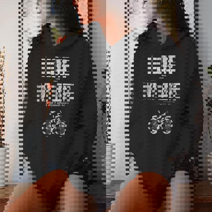 マウンテンバイク I Love When My Wife Lets Me Buy Another Bike レディースパーカー 彼女への贈り物