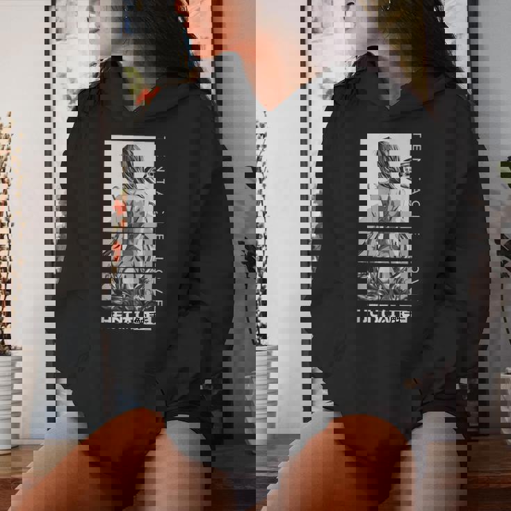 変態 触手 ラブ アニメ 女の子 和袖 Waifu レディースパーカー 彼女への贈り物