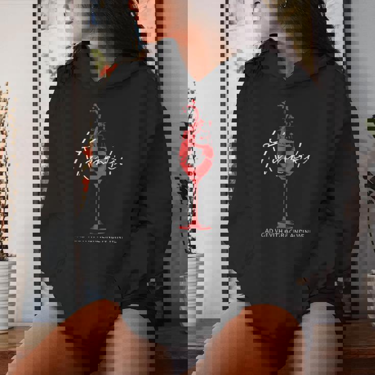 還暦祝い ワイン好き 酒好き 父 母 男性 女性 60歳お祝い Aged With Grace And Wine レディースパーカー 彼女への贈り物