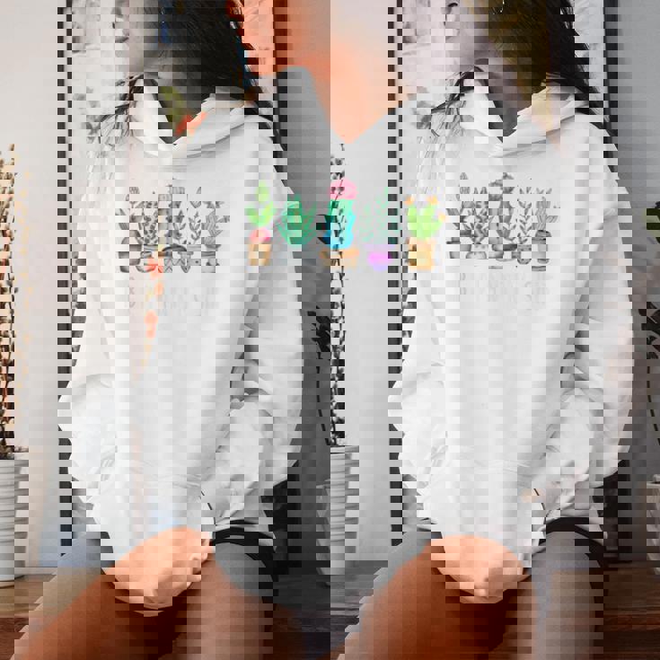 I Be Plantin'hit サボテン 多肉植物 面白い植物 ガーデン レディースパーカー 彼女への贈り物