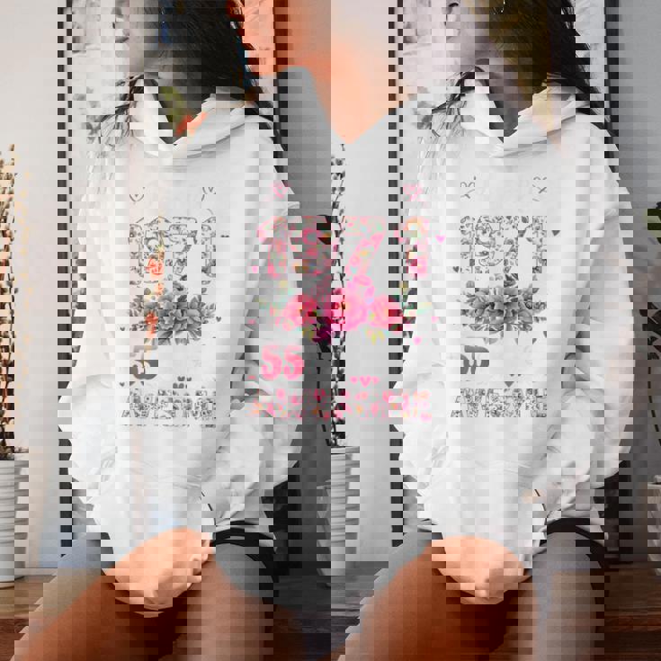 オンバック 55歳 1971年4月 花柄 55歳の誕生日 レディースパーカー 彼女への贈り物