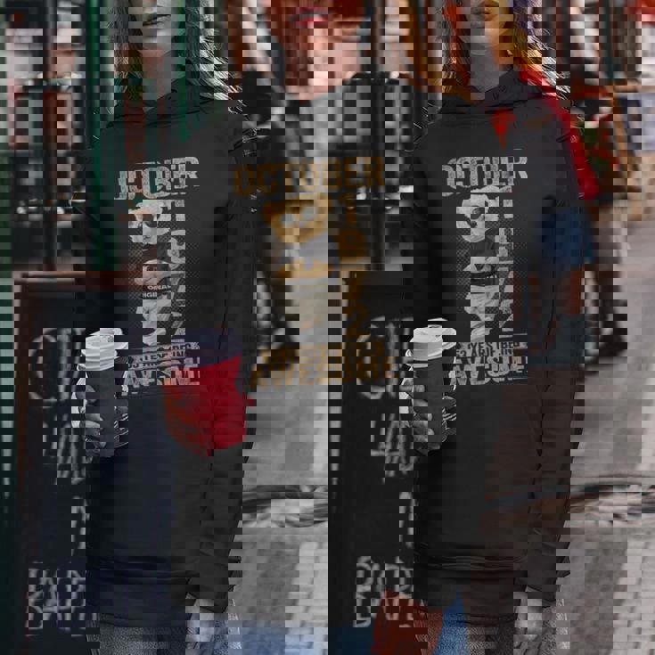 1972年10月53歳の誕生日男性と女性のための素晴らしいテディベア レディースパーカー 面白い贈り物