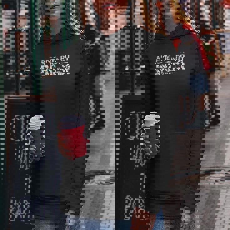 English Teacher In English Teaching Chool Quote レディースパーカー 面白い贈り物