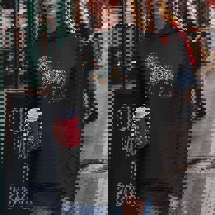 Horse Lover Majestic Horse 馬のグラフィック デザイン 長袖tシャツ レディースパーカー 面白い贈り物