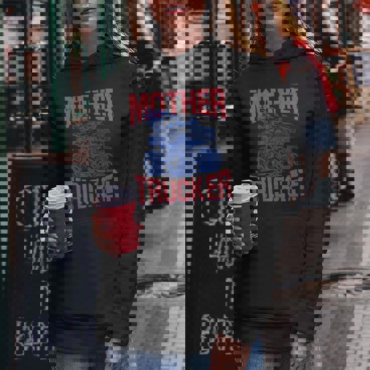 Mother Trucker Mom Of Boys Monster Truck Mom Mama Racing Women Hoodie Unique Gifts