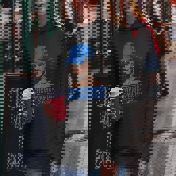 In November We Wear Blue Black Diabetes Awareness Women Hoodie Unique Gifts In November We Wear Blue Black Diabetes Awareness Women Hoodie Unique Gifts