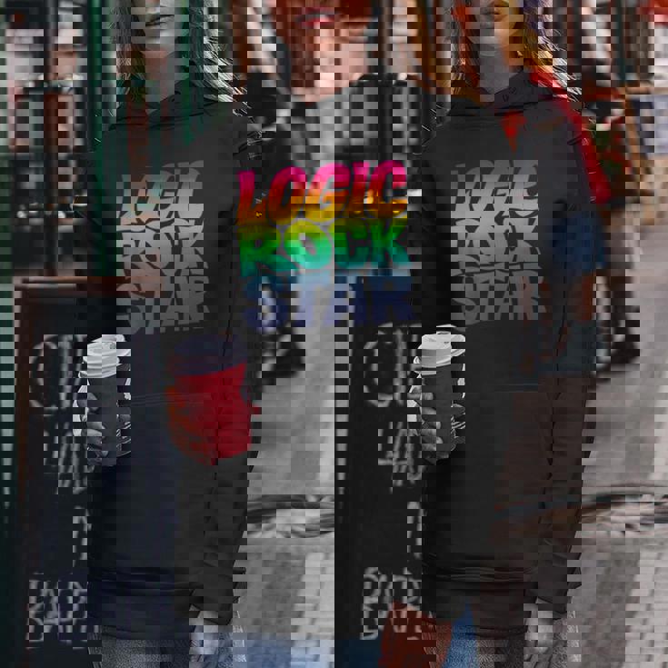 Rainbow Gradient Typography レディースパーカー 面白い贈り物