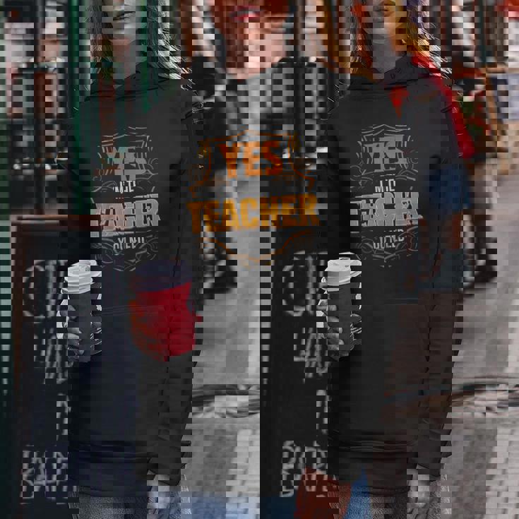 Retro Profession I'm The Teacher レディースパーカー 面白い贈り物