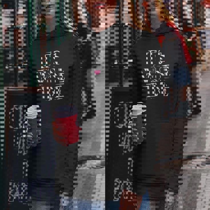 Wine Lovers Wine Time 赤ワインワインメーカー レディースパーカー 面白い贈り物