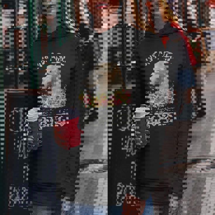 ボルゾイシャツ犬ギフト彼女を愛する女の子だけボルゾイ レディースパーカー 面白い贈り物