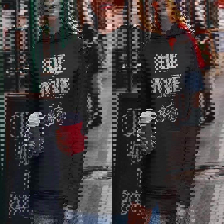 マウンテンバイク I Love When My Wife Lets Me Buy Another Bike レディースパーカー 面白い贈り物