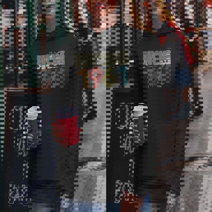 ヴィンテージ 1961年 レトロ 60歳 60歳 誕生日プレゼント 男性 女性 レディースパーカー 面白い贈り物