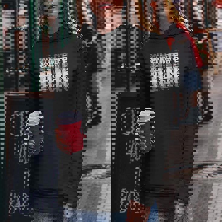 愉快な飲酒ユーモア You Might Be Drunk レディースパーカー 面白い贈り物