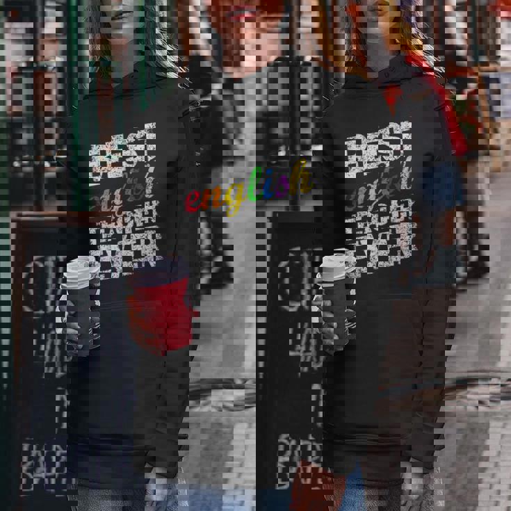 最高の英語教師 文法 クラス 男性 女性 教員 英語教師 レディースパーカー 面白い贈り物