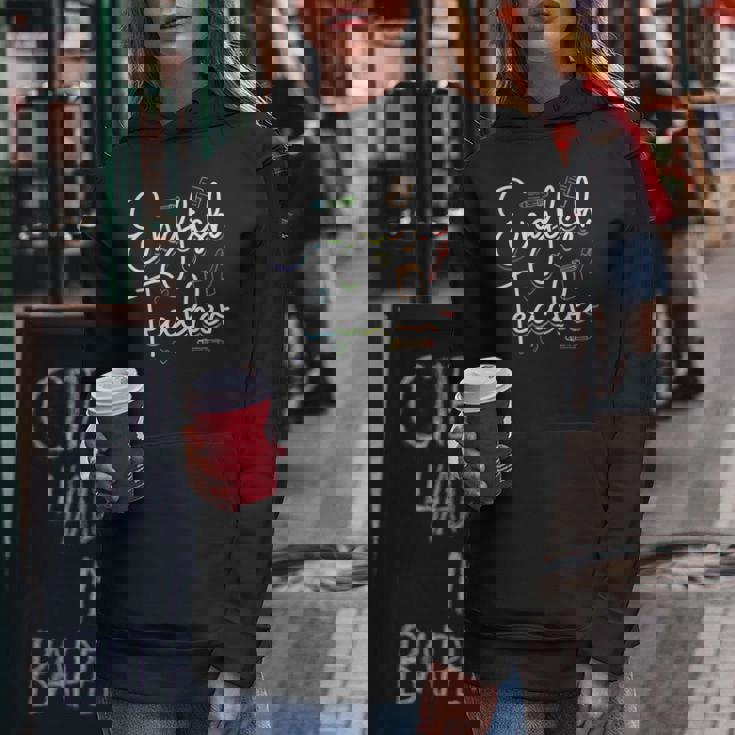 英語教師 文法 クラス 男性 女性 教員 英語教師 レディースパーカー 面白い贈り物