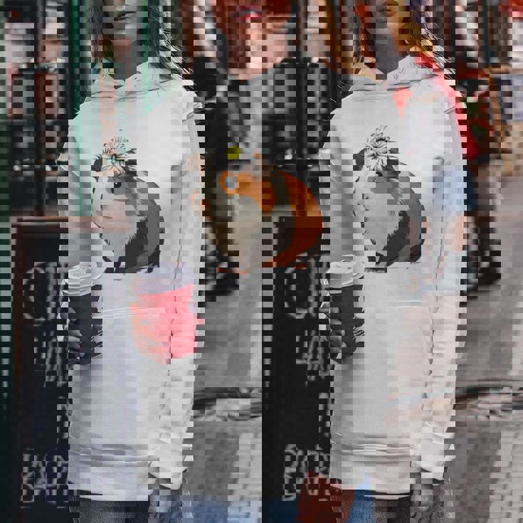 モルモットの花、モルモットの花 レディースパーカー 面白い贈り物