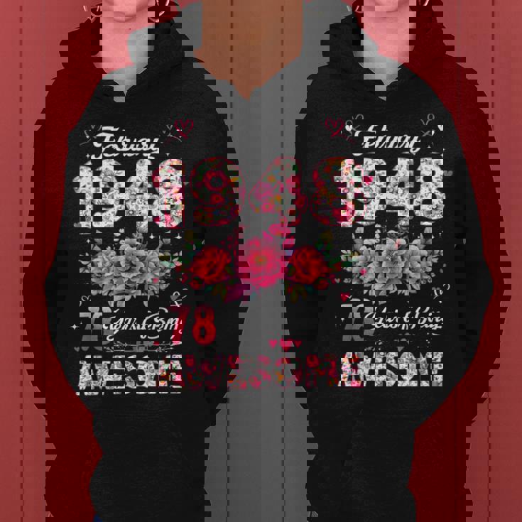 78歳 1948年2月 花柄 78歳 誕生日 男性 女性 レディースパーカー