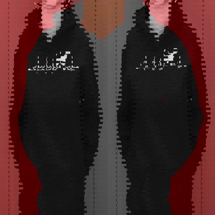 Beagle Heartbeat Ecg Beagle Dog Mum レディースパーカー