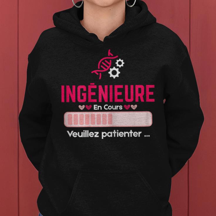 Future Ingénieure Étudiante Fille En Cours Cadeau Ingenieur Sweat à capuche femme