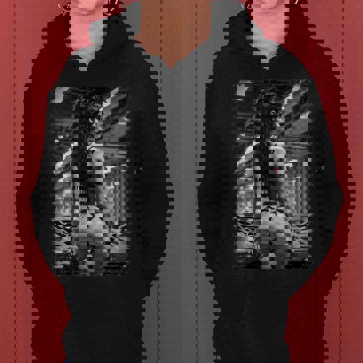 Hot Girl On 男性用 セクシー ブーティー ガール カーショー 1 Bw レディースパーカー