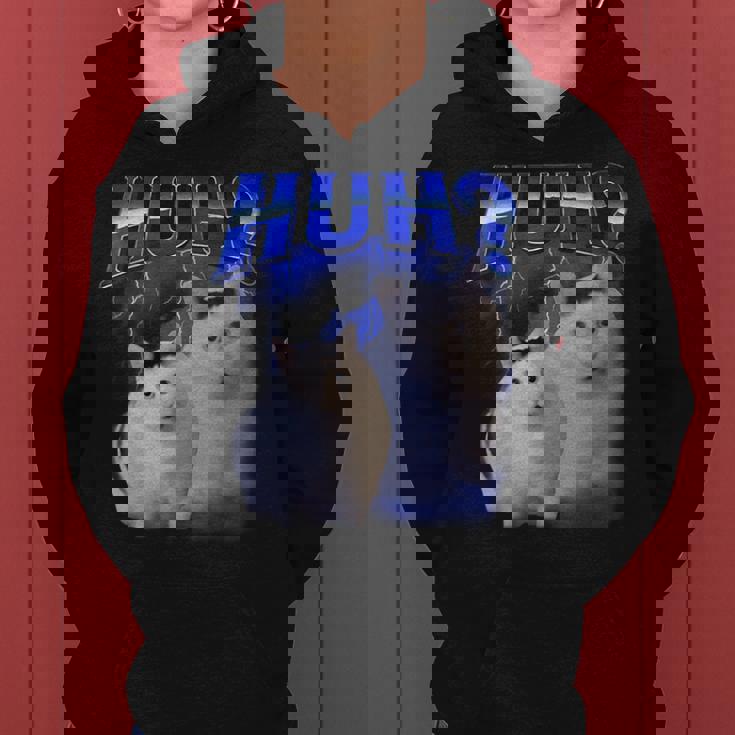 Huh ファニーダンクキャットミーム 女性&男性向け ヒンジなし グーフィーキャット レディースパーカー