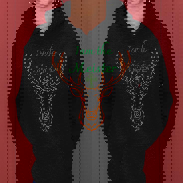 Iam Il Meister Jaegermeister Papà Mamma Cervo Felpa con cappuccio da donna