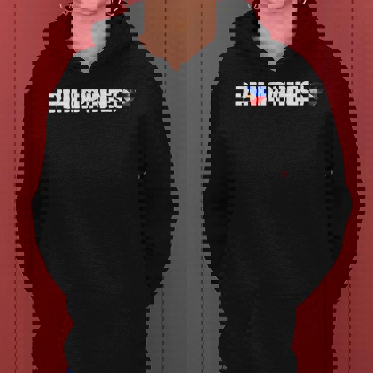 Philippines Flag Heart Pride Philippines Kid レディースパーカー