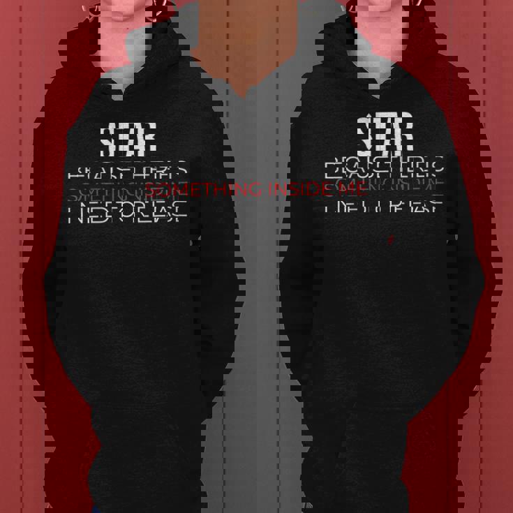 Sitar Indian Musical Instrument Strings Music Sitar Musician Women's Hoodie