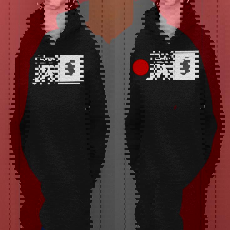 Team Jpn 日本国旗 チームジャパン 日の丸 男性 女性 子供 応援 チーム レディースパーカー