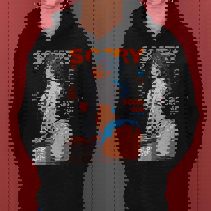 Waifu セクシー アニメ 女の子 モデル 表紙 和風 レディースパーカー