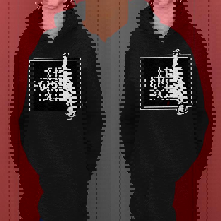 ザ・ホース・フェイス The Horse Face 午年 馬【十二支 干支】2026年 ブランド パロディ レディースパーカー