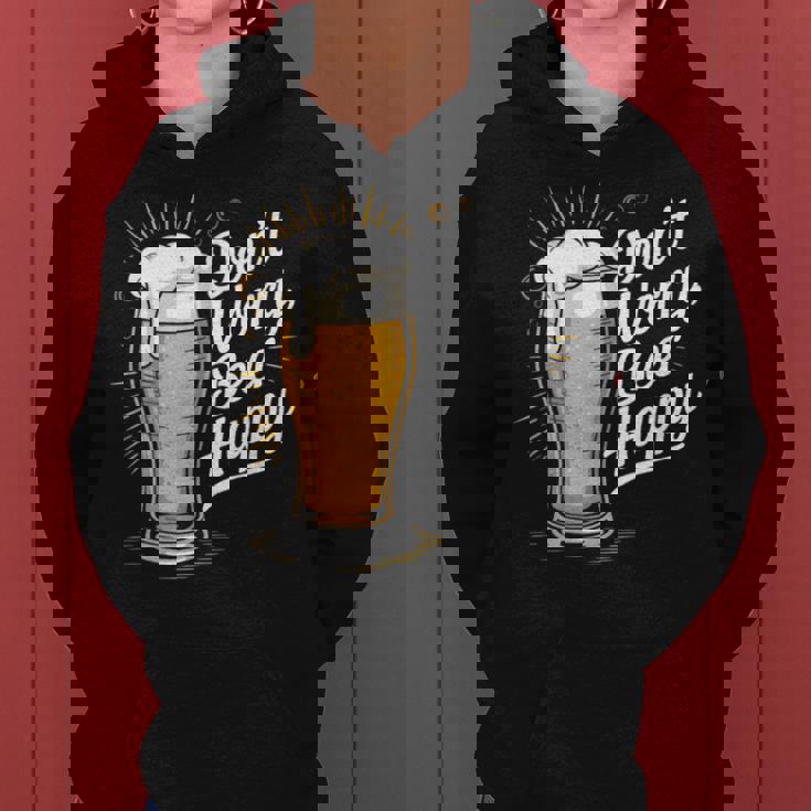 ビール ハッピー ビール好き Don't Worry Beer Happy Beer Drinker レディースパーカー