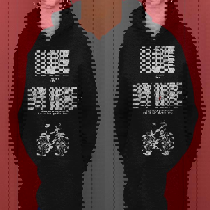 マウンテンバイク I Love When My Wife Lets Me Buy Another Bike レディースパーカー