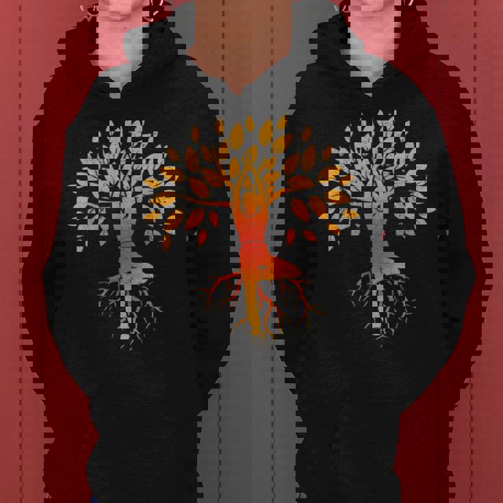 ヨガツリー 女性 男性 瞑想 レディースパーカー