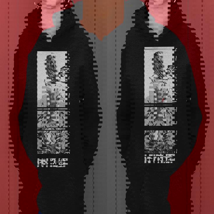 変態 触手 ラブ アニメ 女の子 和袖 Waifu レディースパーカー