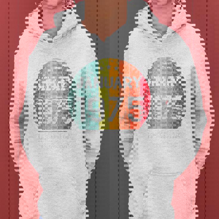 1975年1月以来絶対に素晴らしい男性と女性の誕生日。 レディースパーカー