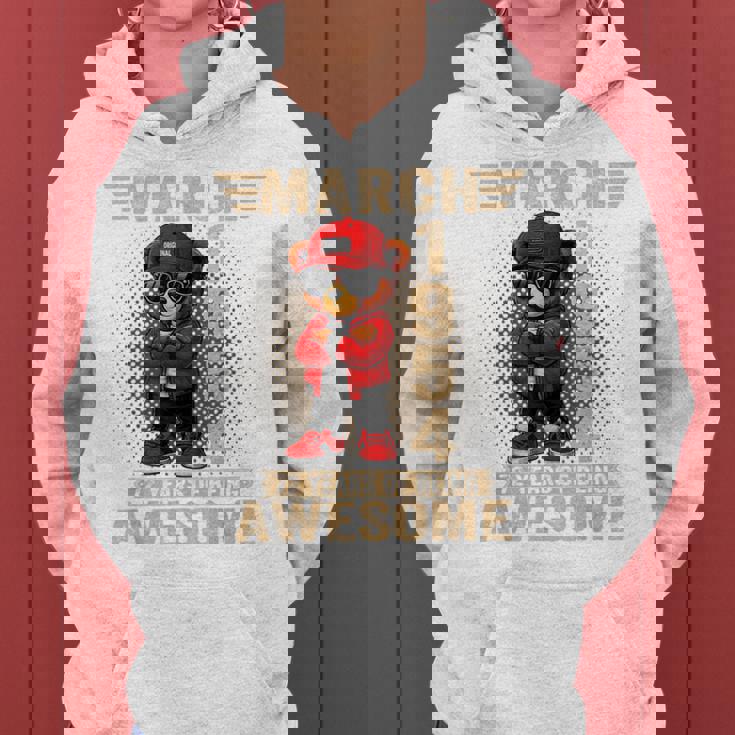 3月 72歳の誕生日 男性 女性 1954年 素晴らしいテディベア レディースパーカー